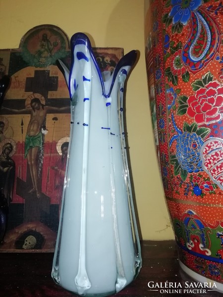 Old very beautiful glass vase 111. Hundreds of products auction sale