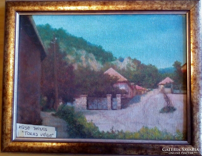 Hüse János -Tokaj vége festmény