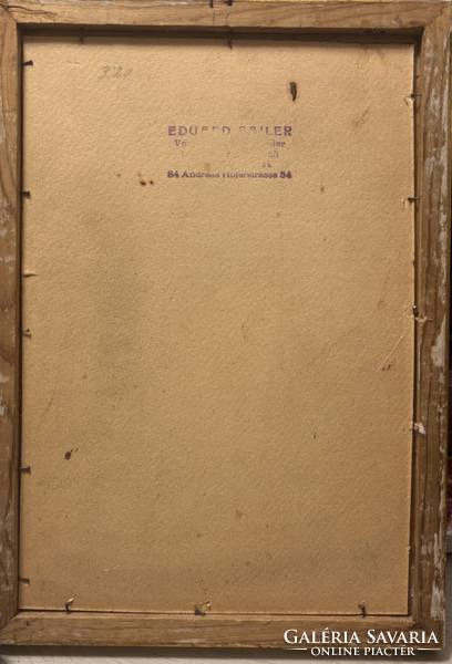 Halász-Hradil Elemér - Enteriőr mandolinnal 1920