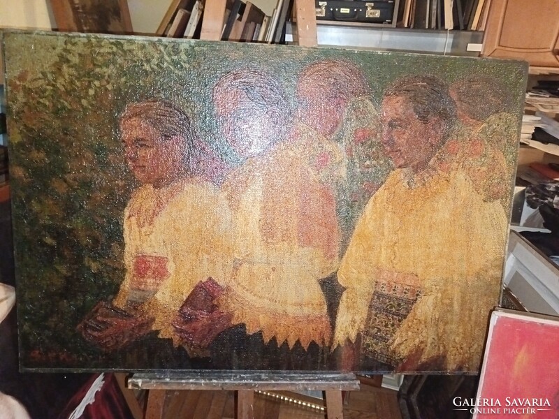 Olajfestmény. Bottka Miklós alkotása.