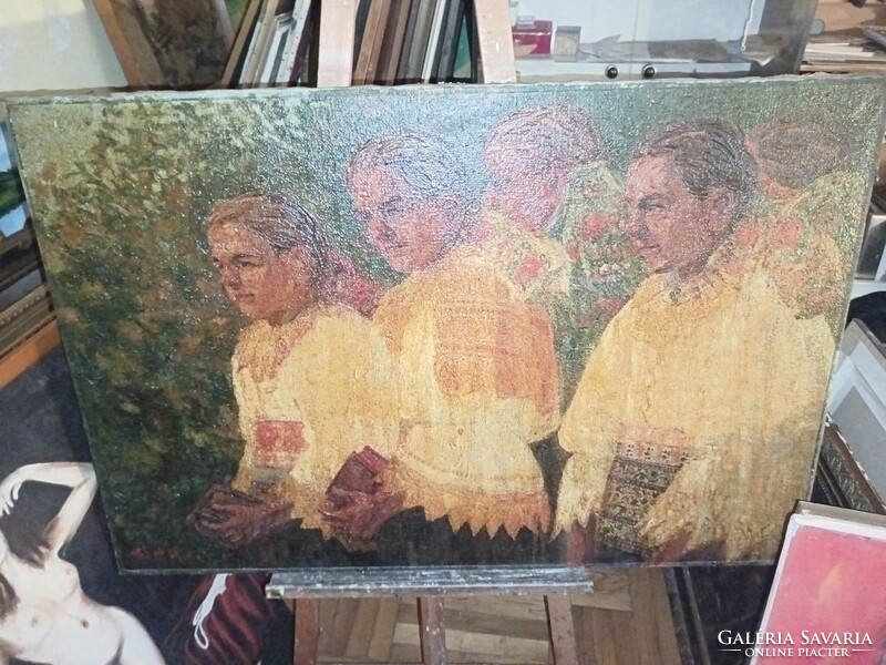 Olajfestmény. Bottka Miklós alkotása.