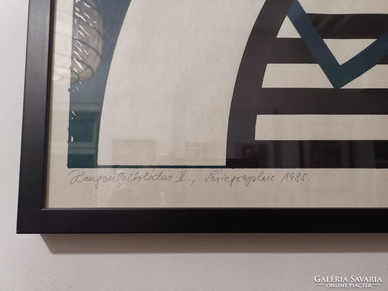 Lantos Ferenc Szitanyomat, papír "Hangsúlyeltolódás"