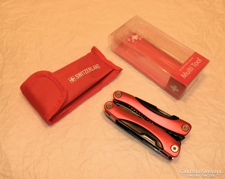 Svájci multifunkciós fogó, bicska. Gyűjteményből. Vágatlan! Kés, bicska, tőr, borotva.