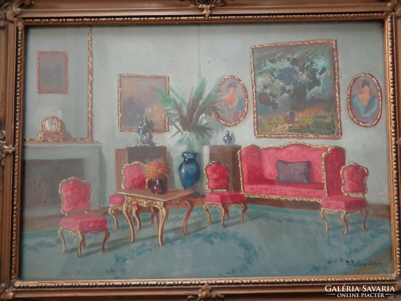 Burchard-Bélaváry István Enteriőr  (Mád, 1864. február 4. – Pestszentlőrinc, 1933.