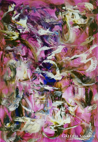 Baján Ildikó festmény 70 x 100 cm.
