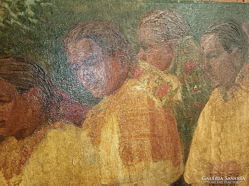 Olajfestmény. Bottka Miklós alkotása.