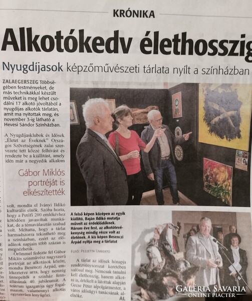 Baján Ildikó festmény 70 x 100 cm.