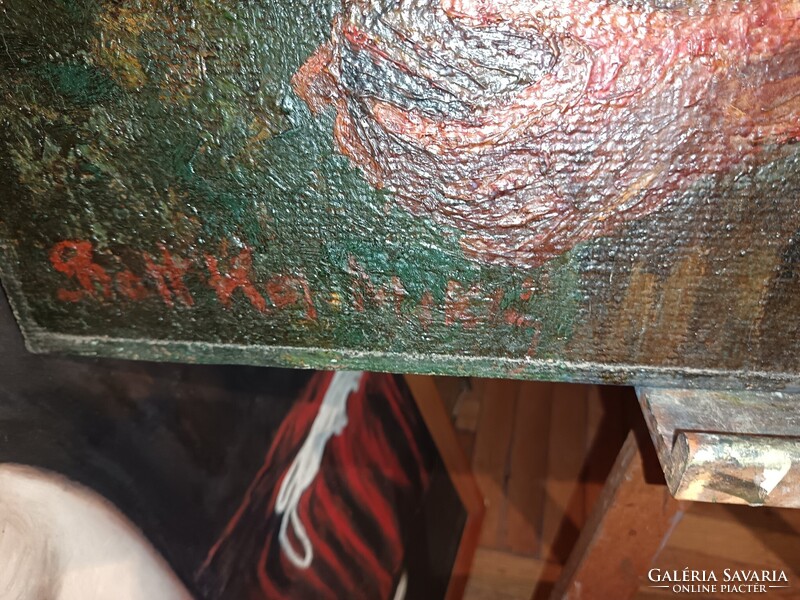 Olajfestmény. Bottka Miklós alkotása.