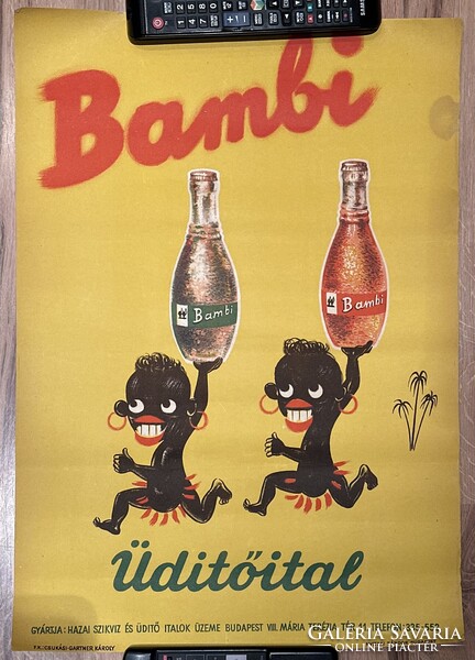 Bambi üdítőital reklámplakát