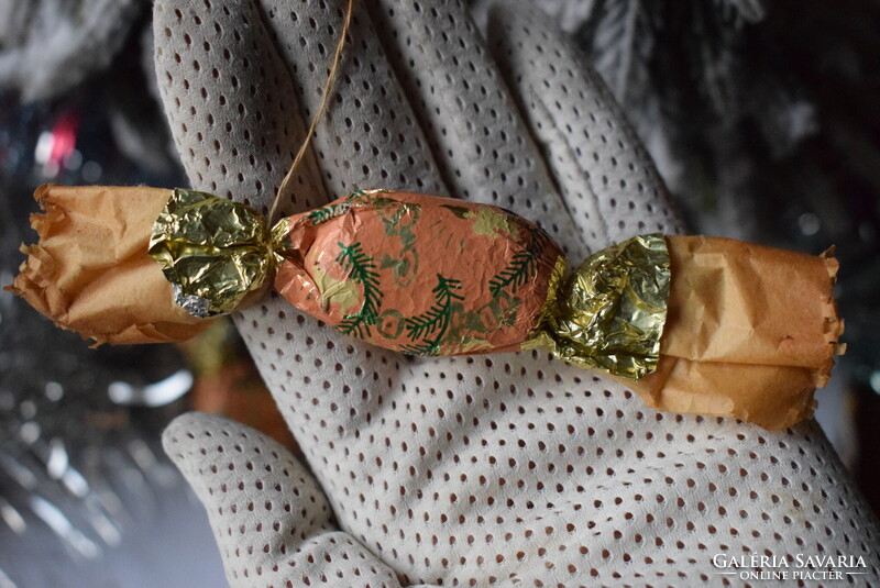 3 darab igazán Régi konzum szaloncukor  ,  karácsonyfadísz