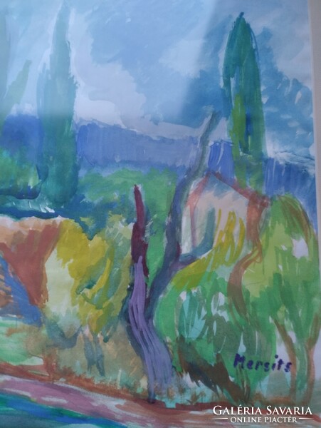 Mersits Piroska(1926 - 1988): Nyári parkban