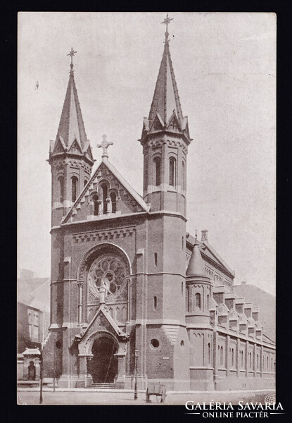 Budapesti templom képeslapja