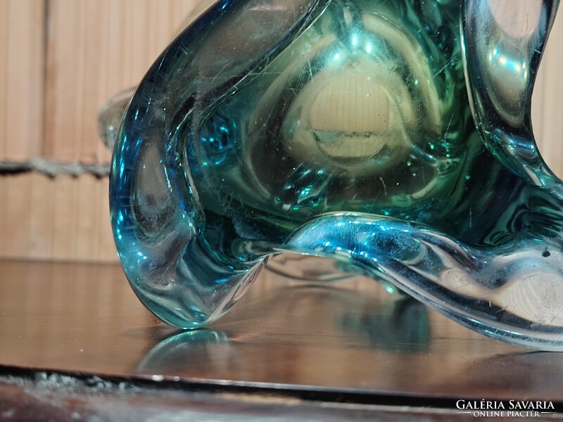 Sommerso stílusú Muranói üveg váza ALKUDHATÓ