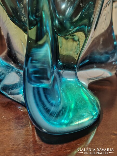 Sommerso stílusú Muranói üveg váza ALKUDHATÓ