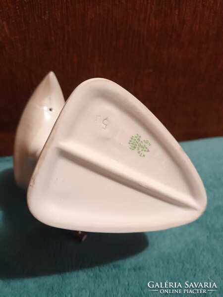 Hollóházi porcelán kézi festésű íbisz madár pár