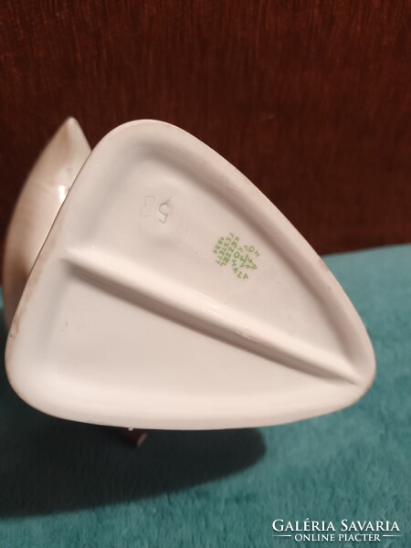 Hollóházi porcelán kézi festésű íbisz madár pár