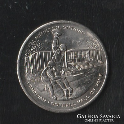 One Dollar 1972 Sixtieth year Grey Cup emlékérme