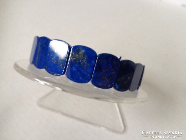 Lapis lazuli hasáb karkötő