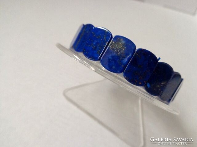 Lapis lazuli hasáb karkötő