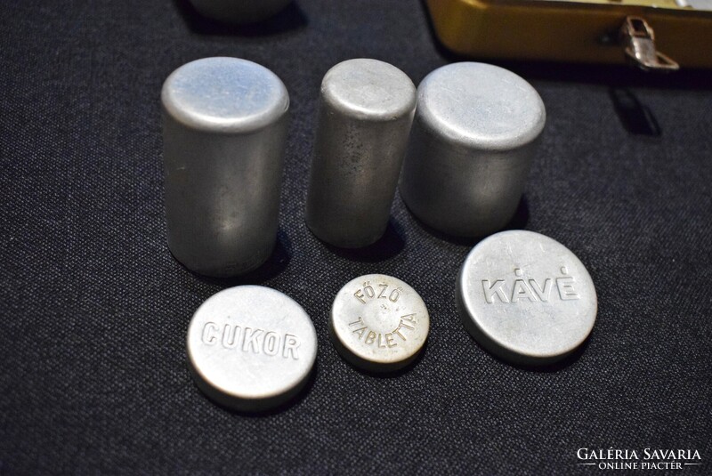 Sport Presso régi túra kiránduló kemping kávéfőző készlet módosított Fémfeldolgozó V. Szeged