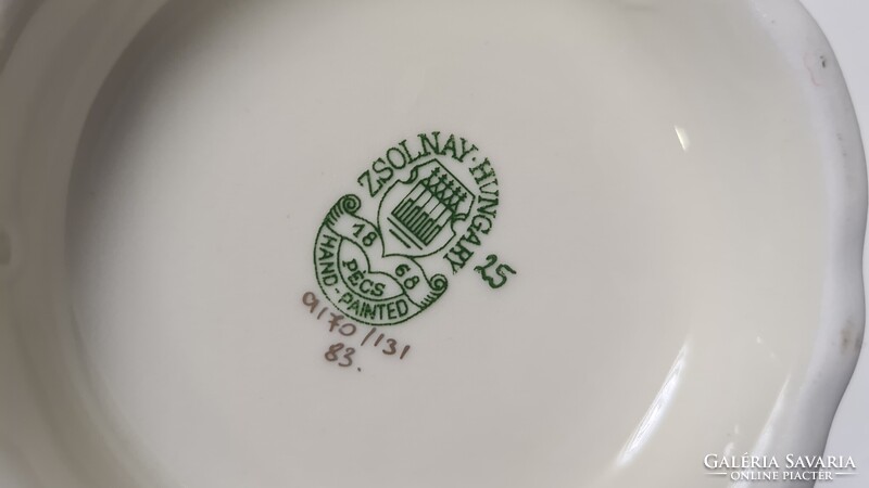 Zsolnay Bambusz mintásTeás cukortartó  #2572