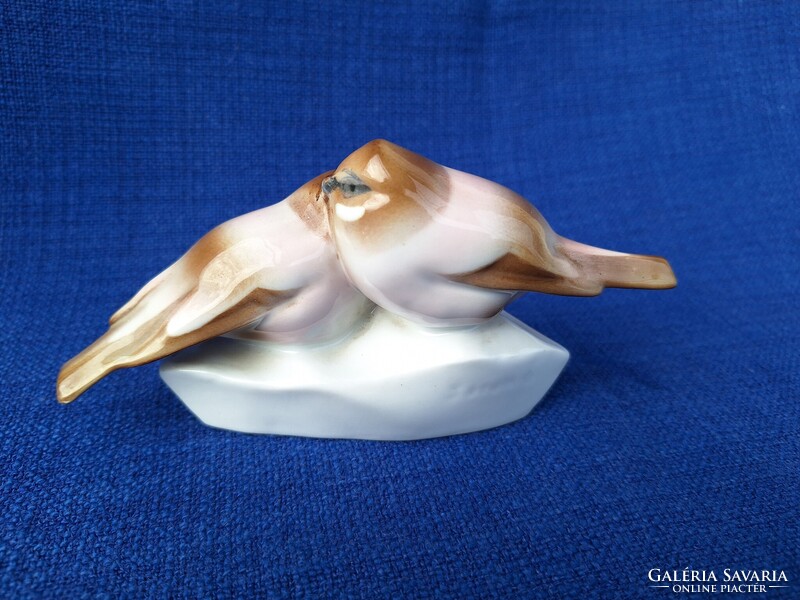 Zsolnay cinke, madár pár