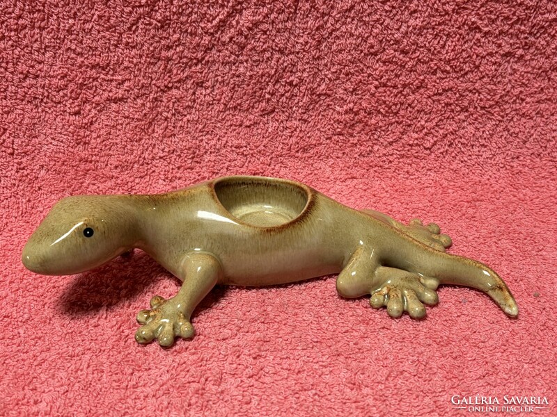 Partylite kerámia gekkó dísztárgy,mécsestartó