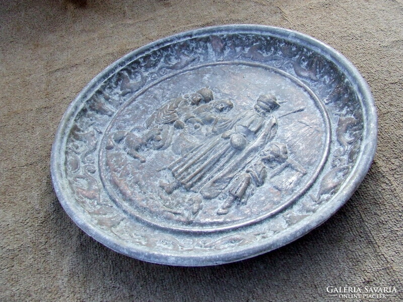 Old wall decoration wall plate shepherd