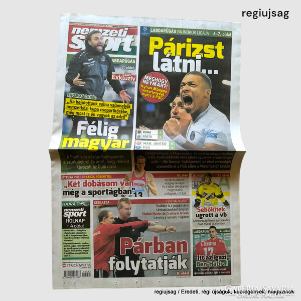 2019 február 13  /  nemzeti Sport  /  Újság - Magyar /   Ssz.:  29445