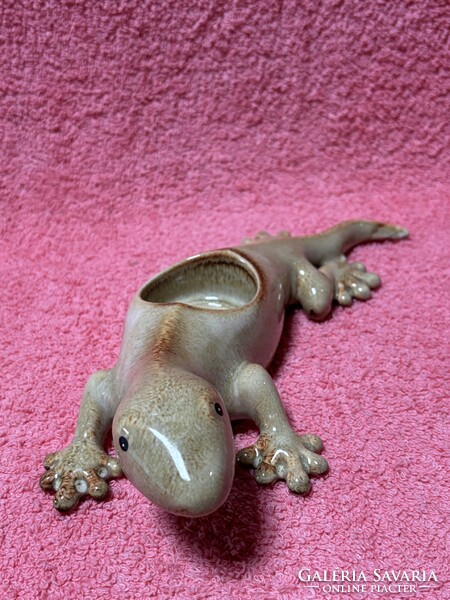 Partylite kerámia gekkó dísztárgy,mécsestartó