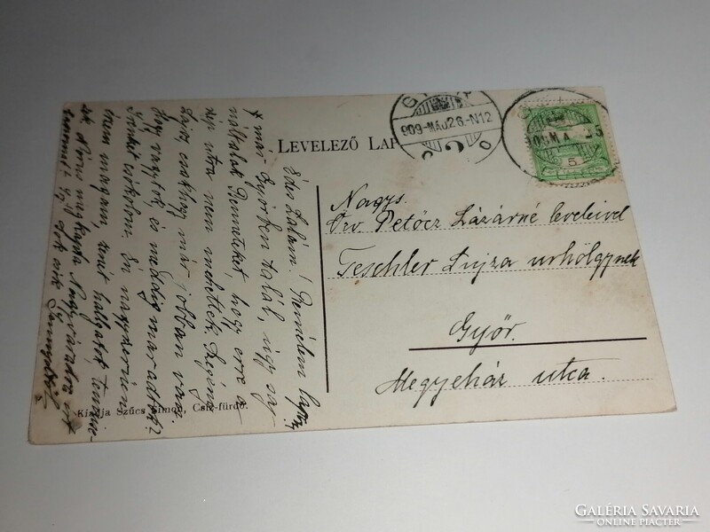 Csíz (Csíz fürdő) az igazgató magán háza park részlettel  1909-ben     1060.