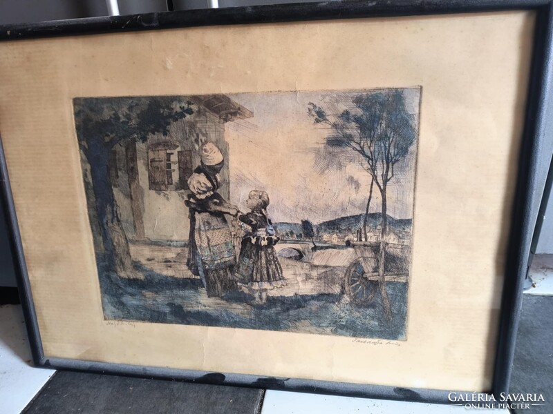 Ré karc színes matyó lányka