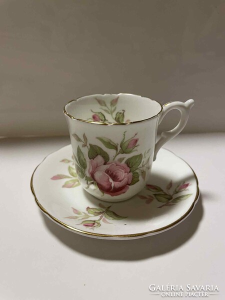 Gyönyörű  angol csészealjjal ellátott kávés csésze!