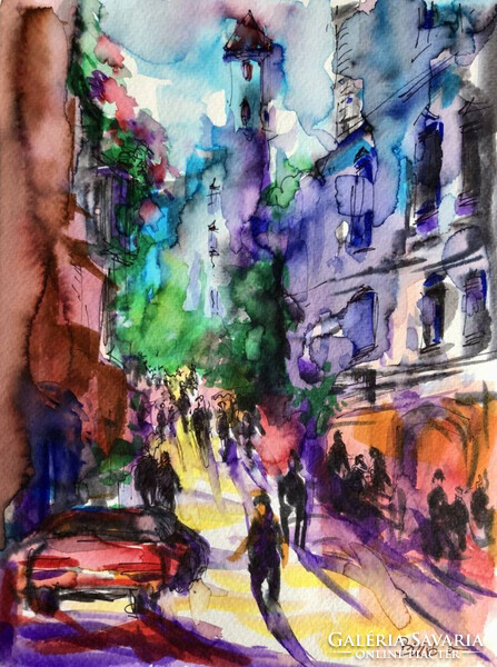 Mediterrán fények. Egy remek alkotás közvetlenül a művésztől !