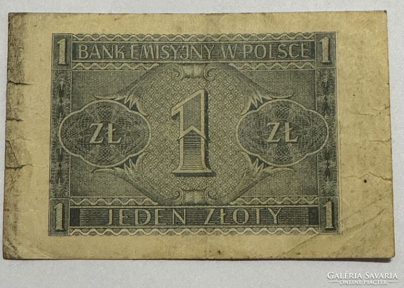 1 złoty, 1941, Bank Emisyjny w Polsce (Kraków)