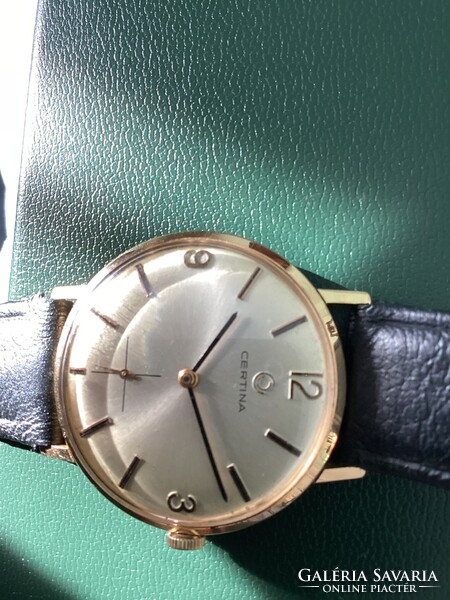 Certina mechanikus 14k-os férfi aranyóra az 1970-es évekből