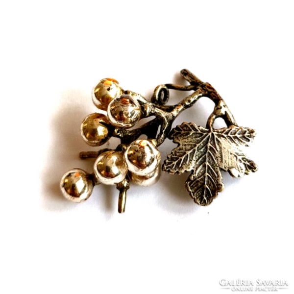 Ezüst szőlő dísz