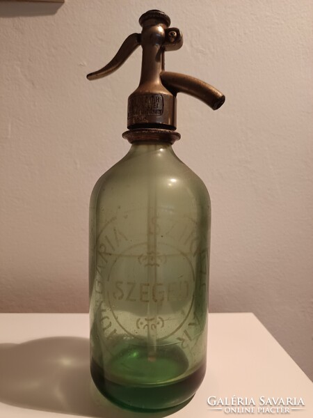 Szódásüveg Hungária Szikvizgyár 1/2 literes Zöld