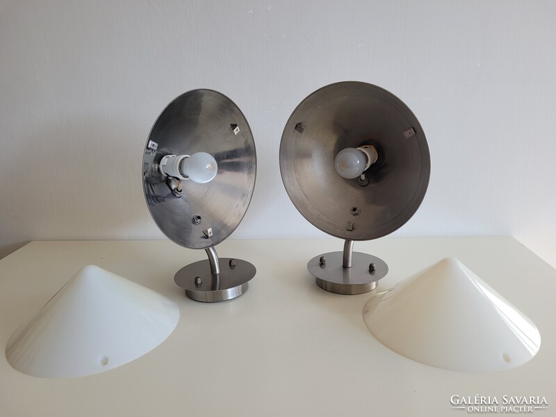 2 db retro kültéri inox falikar rozsdamentes fali lámpa