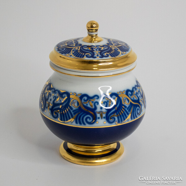 1FT-ról! Hollóházi Cobalt Mátrix mintás kísérleti kávés készlet