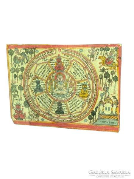 Indiai Mandala 20. századi nyomat