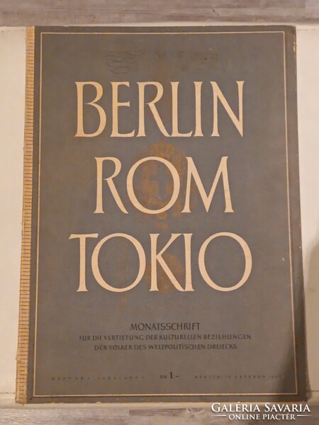Joachim von Ribbentrop, Berlin-Rom-Tokio.1939.Korának megfelelő állapotú újság.