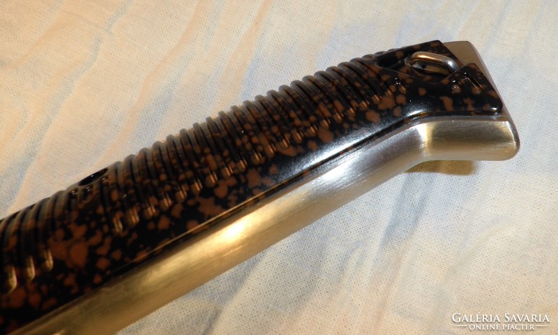 Impozáns Walther tőr, eredeti bőr tokjával. Kés, bicska, tőr, borotva.