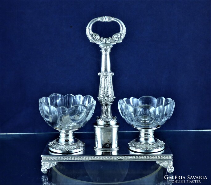 CSODÁS, ANTIK EZÜST FŰSZERTARTÓ, PÁRIZS, CA. 1820!!!