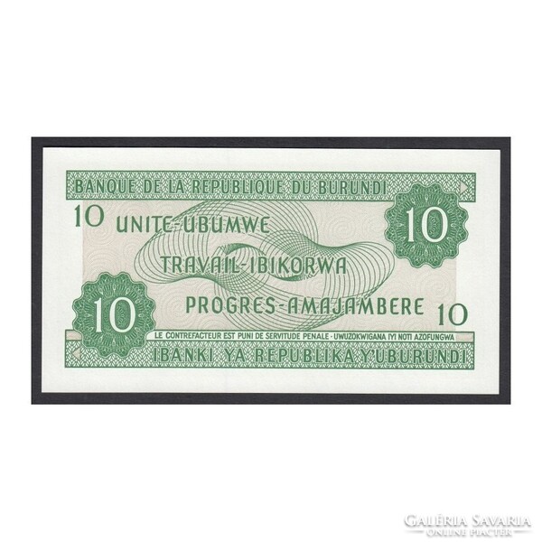 Burundi,10 francs 2007 UNC