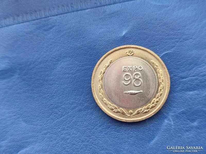 PORTUGÁLIA 200 ESCUDOS 1998 EXPO 1998! HAL! BIMETÁL! UNC!