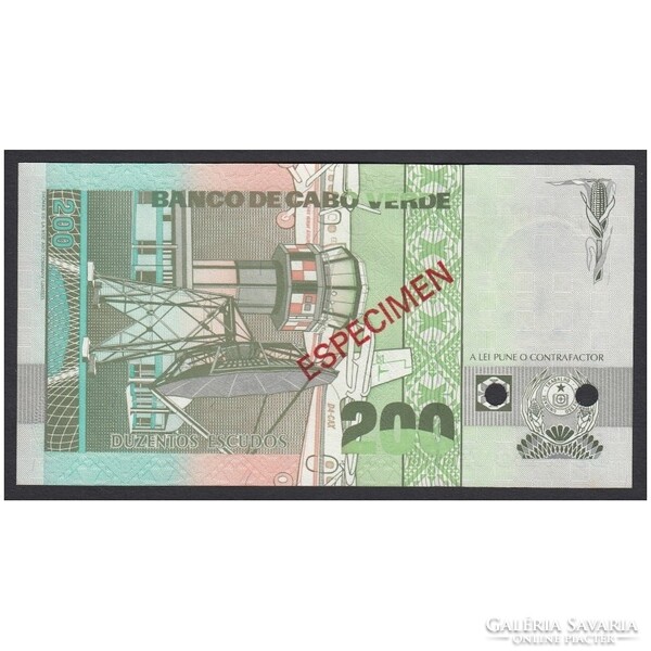 Cape Verde,200 escudos 1989 - SPECIMEN UNC