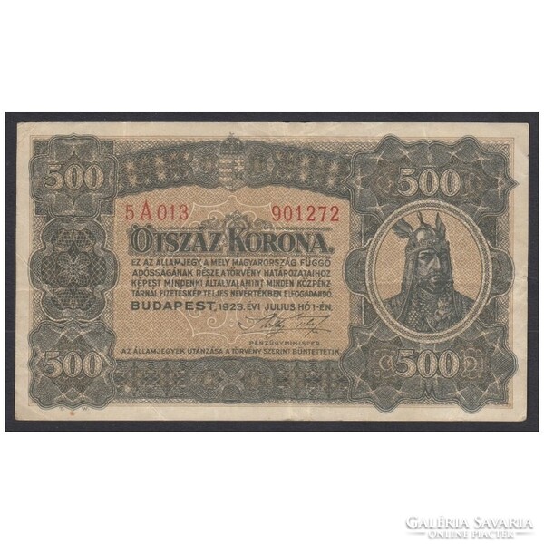 Magyarország,500 korona 1923 F