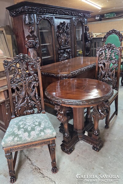 Neoreneszánsz dolgozószoba restaurált