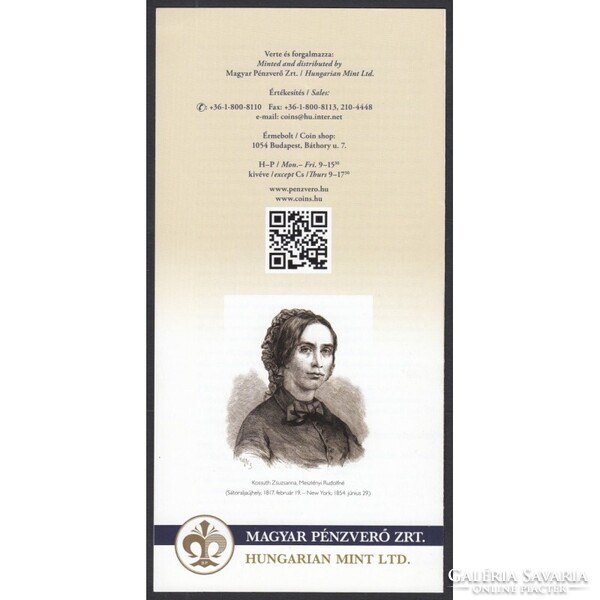 ,10000/2000 forint 2017 - Kossuth Zsuzsanna - Prospektus